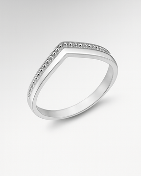 Anel V de Prata 925 - Karina Pratas