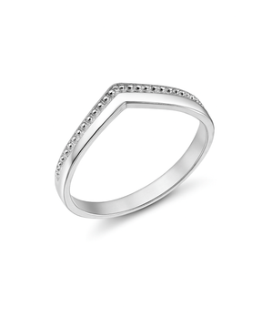 Anel V de Prata 925 - Karina Pratas