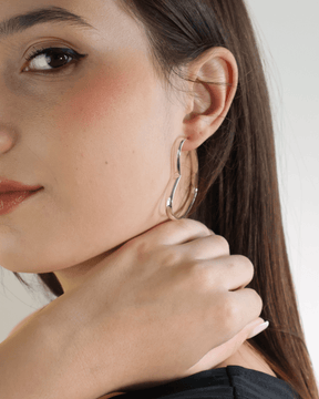 Argola Coração Grande Prata 925 - Karina Pratas