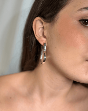 Argola Coração Grande Prata 925 - Karina Pratas