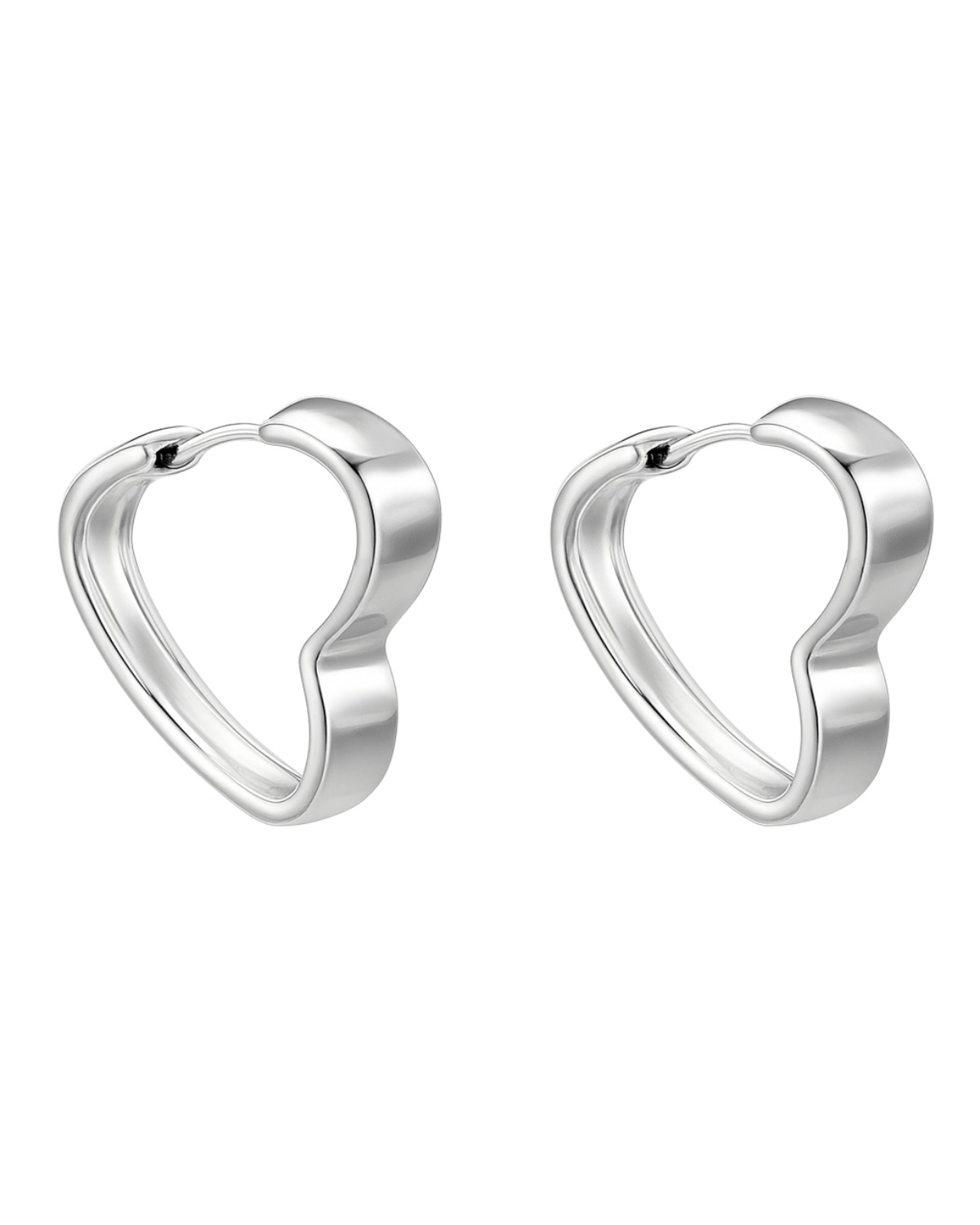 Argola Coração Pequena Prata 925 - Karina Pratas