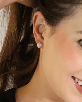 Argola Cravejada Zircônias Prata 925 - Karina Pratas