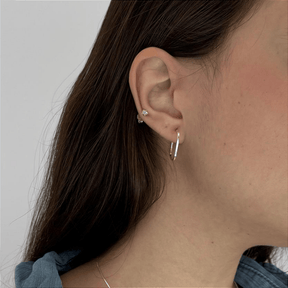 Argola Quadrada em Prata 925 - Karina Pratas