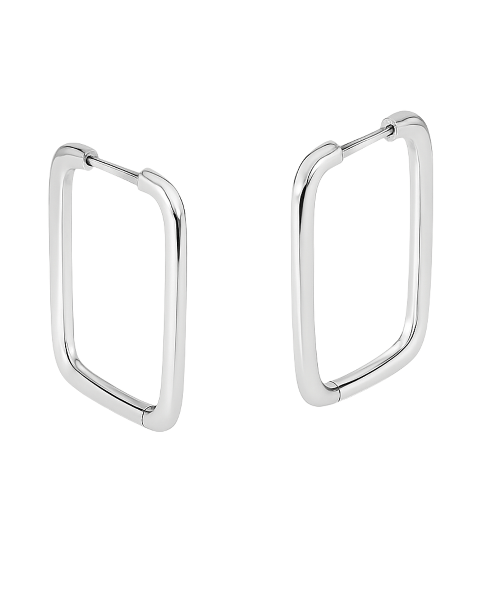 Argola Quadrada em Prata 925 - Karina Pratas