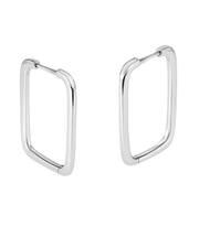 Argola Quadrada em Prata 925 - Karina Pratas