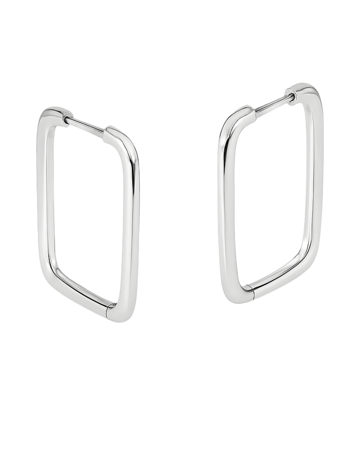 Argola Quadrada em Prata 925 - Karina Pratas
