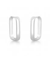 Argola Quadrada Lisa Prata 925 - Karina Pratas