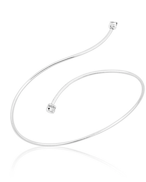 Bracelete Regulável Ponto de Luz em Prata