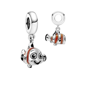 Berloque Pingente Joia Prata 925 Nemo Disney Peixe Palhaço