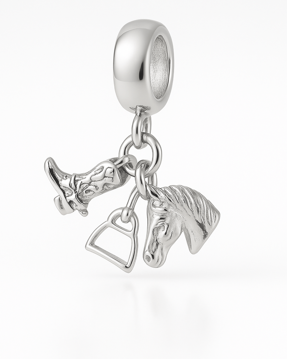 Berloque Agro Bota, Estribo e Cavalo Prata 925 - Karina Pratas