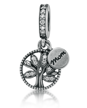 Berloque Arvore Da Vida Cravejado Prata 925 - Karina Pratas