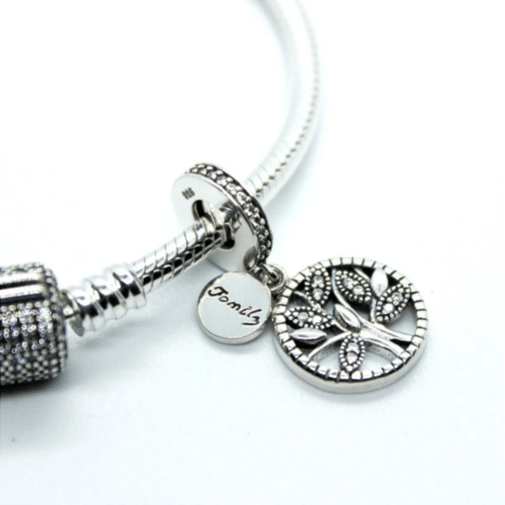 Berloque Arvore Da Vida Cravejado Prata 925 - Karina Pratas