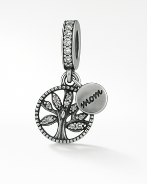 Berloque Arvore Da Vida Cravejado Prata 925 - Karina Pratas