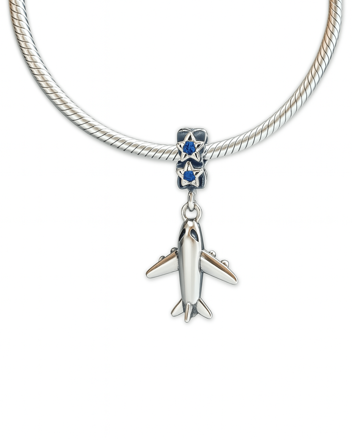 Berloque Avião Em Prata 925 - Karina Pratas