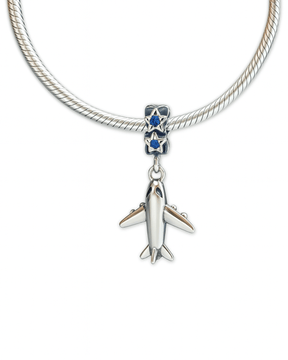 Berloque Avião Em Prata 925 - Karina Pratas