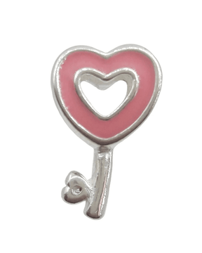 Berloque Chave Cravejada Prata 925 - Karina Pratas