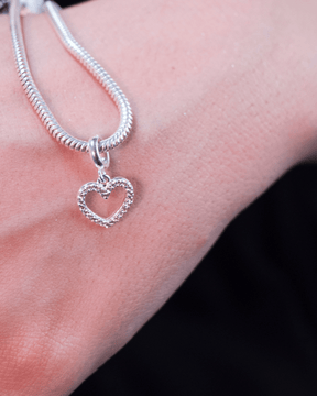 Berloque Coração em Prata 925 - Karina Pratas