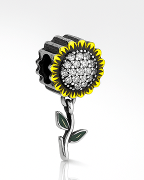 Berloque Girassol Prata 925 - Karina Pratas