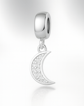 Berloque Lua com Zircônia Branca em Prata 925 - Karina Pratas