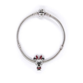 Berloque Minnie Baby de Prata 925 - Karina Pratas