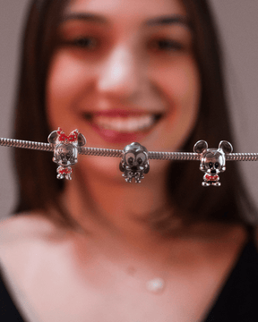Berloque Minnie Baby de Prata 925 - Karina Pratas