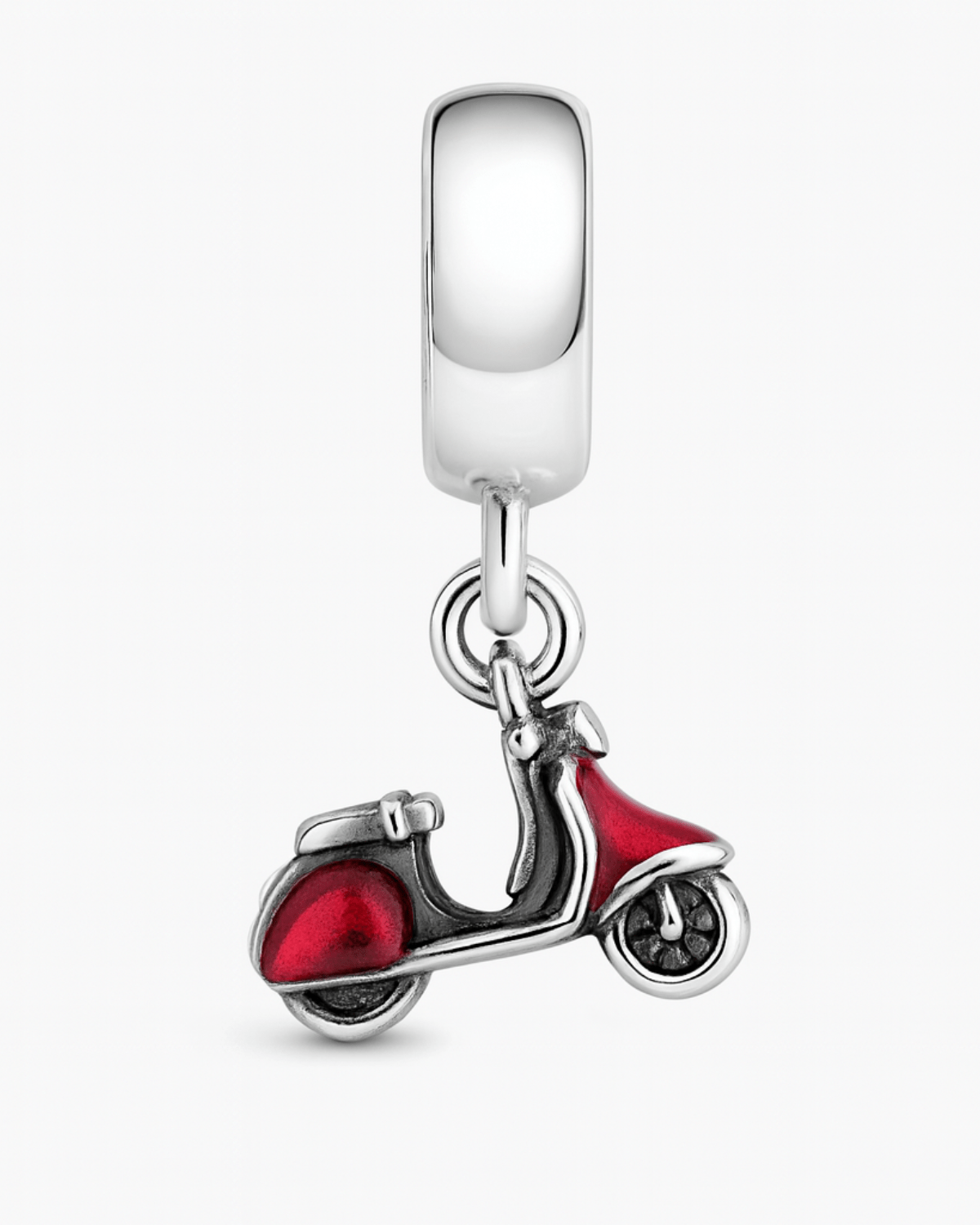 Berloque Moto Lambreta em Prata 925 - Karina Pratas