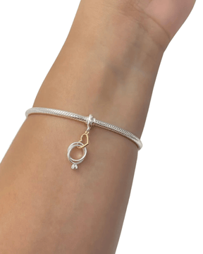 Berloque Par de Alianças Prata 925 - Karina Pratas