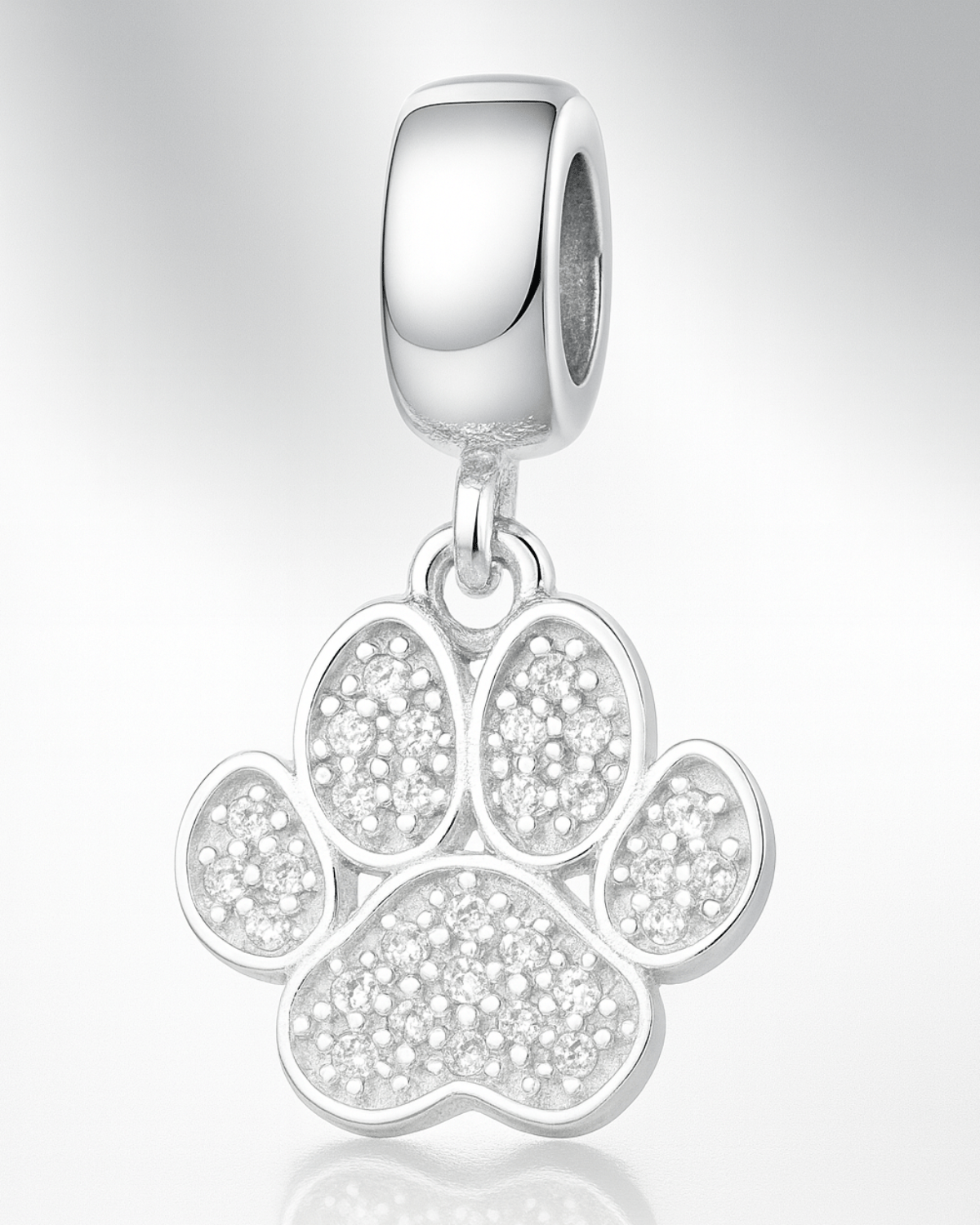 Berloque Pata de Cachorro Prata 925 - Karina Pratas