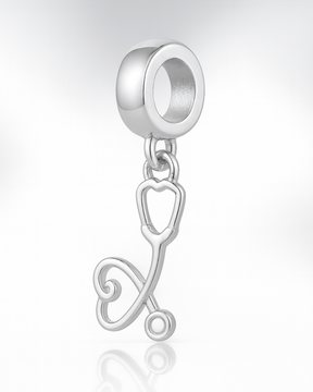 Berloque Profissões Estetoscópio Em Prata 925 - Karina Pratas