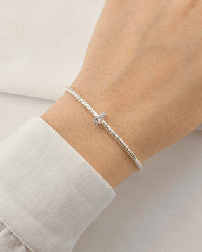 Berloque Separador Anel Solitário Cravejado – Prata 925 - Karina Pratas