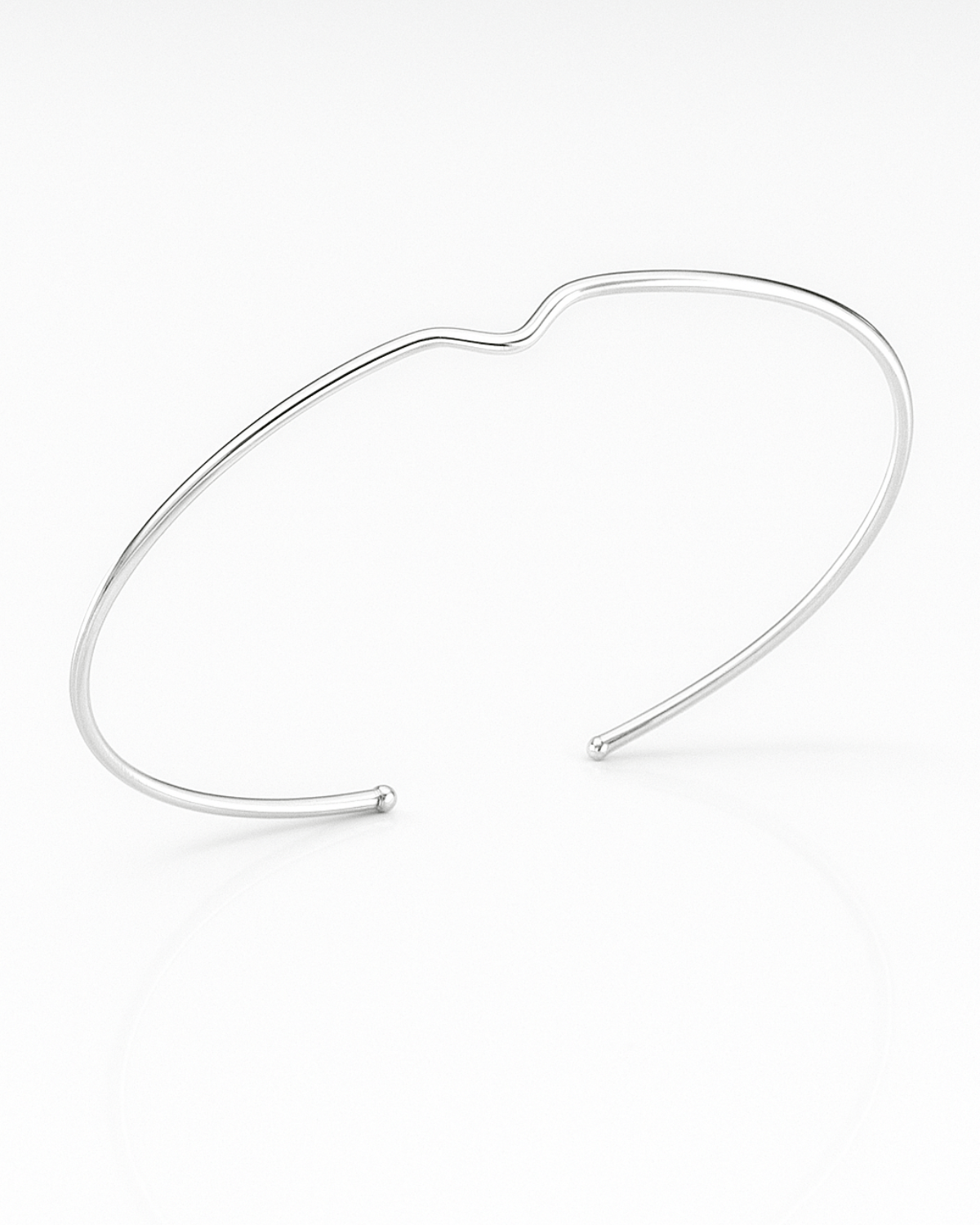 Bracelete Fio V Regulável Prata 925 - Karina Pratas