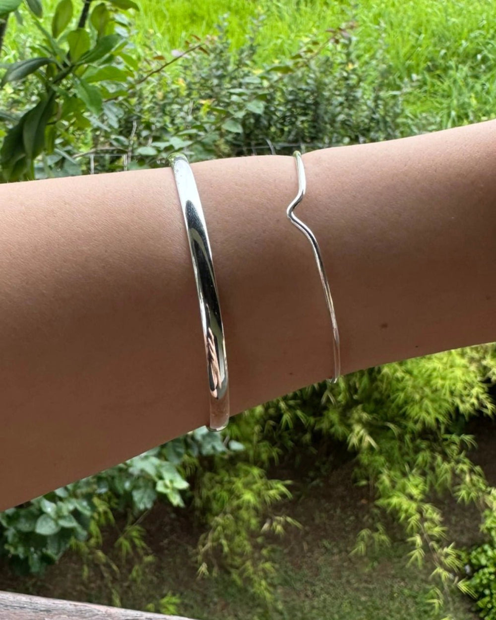 Bracelete Liso 4 mm 18 Cm Prata 925 - Karina Pratas