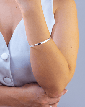 Bracelete Liso 4 mm 18 Cm Prata 925 - Karina Pratas