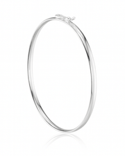 Bracelete Liso 4 mm 18 Cm Prata 925 - Karina Pratas