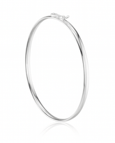 Bracelete Liso 4 mm 18 Cm Prata 925 - Karina Pratas
