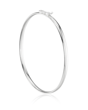 Bracelete Liso 4 mm 18 Cm Prata 925 - Karina Pratas