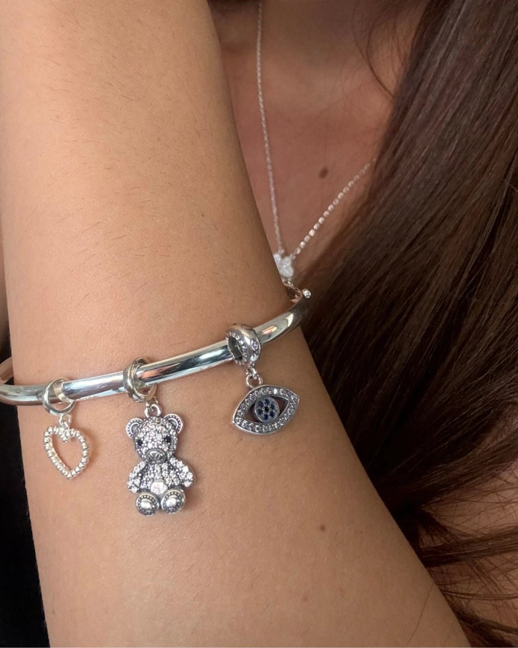 Bracelete Liso 4 mm 18 Cm Prata 925 - Karina Pratas