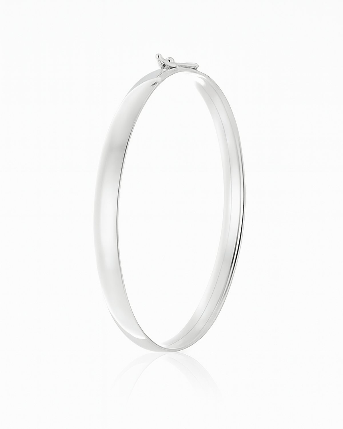 Bracelete Liso 6 mm Prata 925 - Karina Pratas