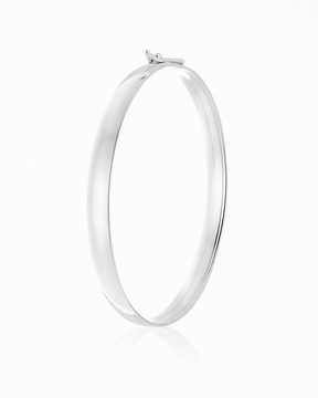 Bracelete Liso 6 mm Prata 925 - Karina Pratas