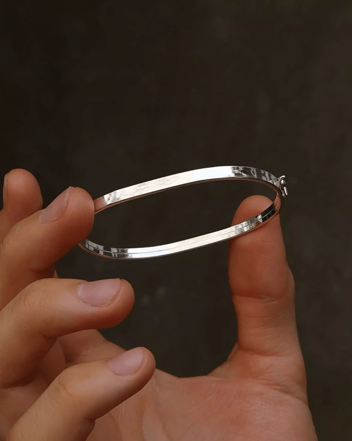 Bracelete Quadrado em Prata 925 - Karina Pratas