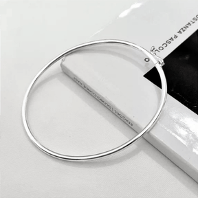 Bracelete Redondo Liso2 mm 18 Cm Prata 925 - Karina Pratas