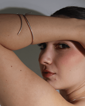 Bracelete Regulável Liso em Prata 925 - Karina Pratas