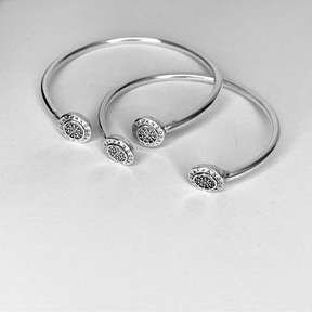 Bracelete Signature Cravejado Prata 925 - Karina Pratas