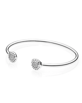 Bracelete Signature Cravejado Prata 925 - Karina Pratas