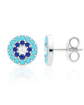 Brinco Colorido em Prata 925 - Karina Pratas