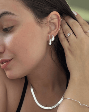 Brinco Gota Em Prata 925 - Karina Pratas