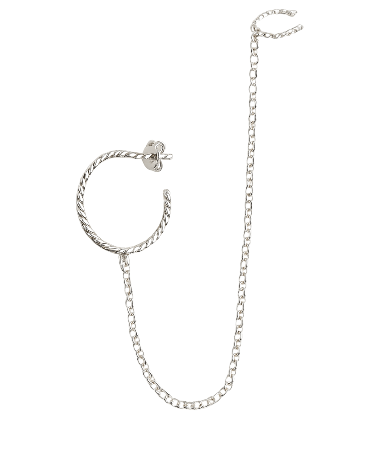 Brinco Piercing Argola Prata 925 - Karina Pratas