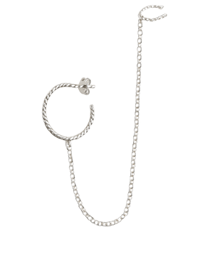 Brinco Piercing Argola Prata 925 - Karina Pratas