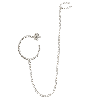 Brinco Piercing Argola Prata 925 - Karina Pratas