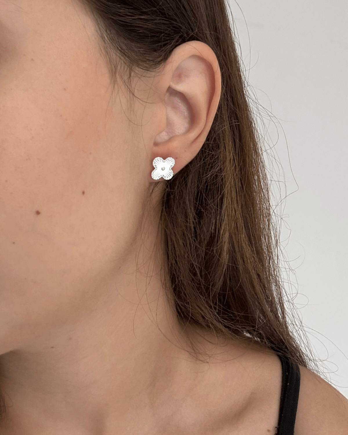 Brinco Trevo em Prata 925 - Karina Pratas